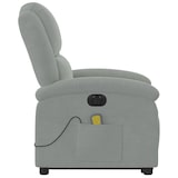 thumbnail of vidaXL Massagesessel mit Aufstehhilfe Elektrisch Hellgrau Samt