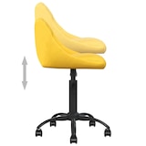 thumbnail of Chaise de salle à manger Jaune moutarde Velours Modèle Brillante