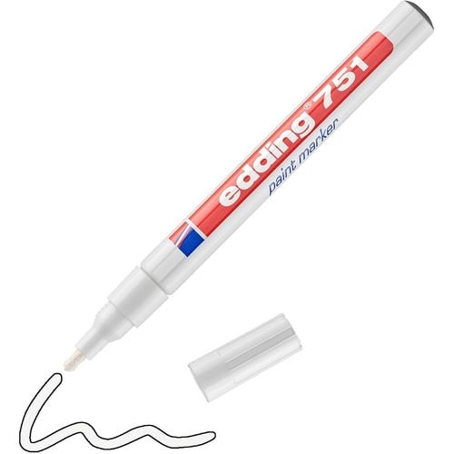 Marcador Laca 751 Redondo 1-2mm blanco