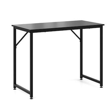 COSTWAY Scrivania, piccola scrivania per computer, 100 x 50 x 77 cm, tavolo da ufficio, tavolo per PC, struttura in metallo, per ufficio domestico