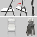 thumbnail of Gartenmöbel Set klappbar - 180cm Tisch mit 6 Stühlen Garten Sitzgruppe Essgruppe