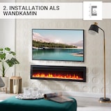 thumbnail of BALDERIA Agnes 50 chimenea eléctrica para suelo, pared o empotrar, efecto llama LED, calefacción