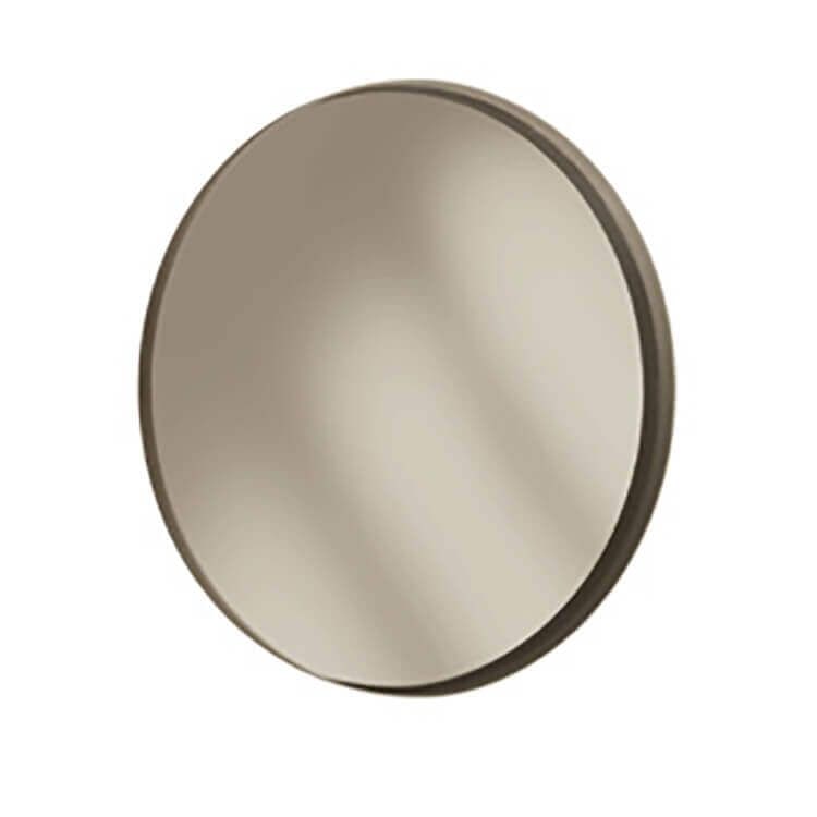 Milani Home specchio in vetro 90 x 1 x 90 cm bronzo