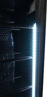 thumbnail of Professioneller schwarzer Kühlschrank 1 Glastür 382L ohne Canopy Combisteel - 7464.0094