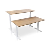 thumbnail of Zit-sta bureau elektrisch verstelbaar - MRC PRO NEN-EN 527 | 120 x 80 cm | frame wit – blad havanna