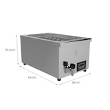 thumbnail of METRO PROFESSIONAL Sous-Vide kooktoestel GSV1700, roestvrij staal, 700W, 24 liter, met timer