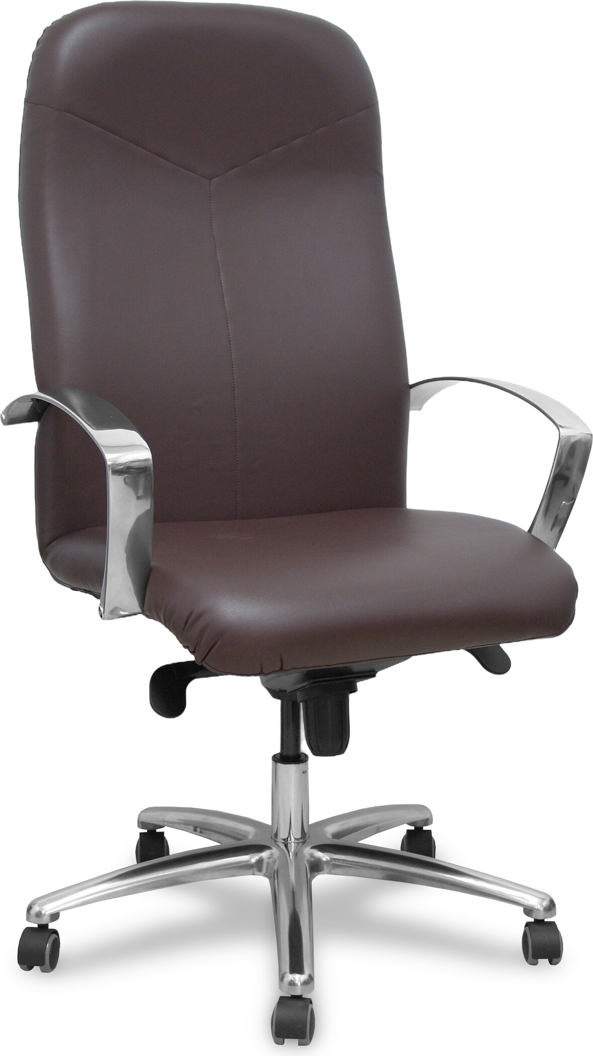 Sillón Caudete similpiel marrón oscuro
