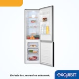 thumbnail of Exquisit Kühl-Gefrierkombination KGC265-70-NF-040C inoxlook-az | No Frost | Nutzinhalt: 253 L | Temperaturregelung