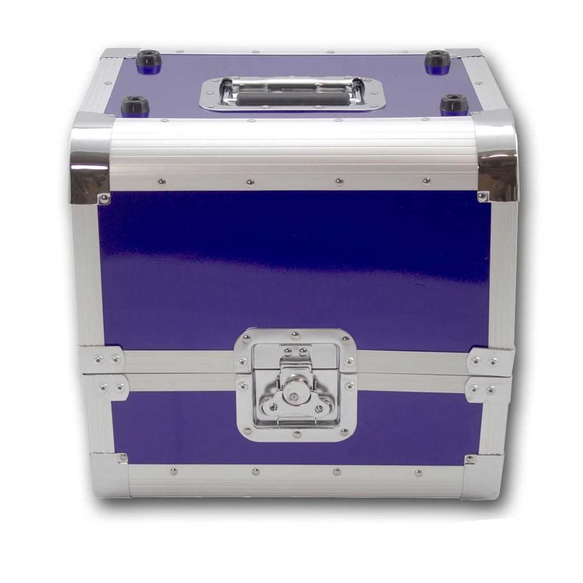 SATISFIRE LP Koffer PRO für 80 Schallplatten Vinyl Plattencase 50:50 Split blau