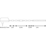 thumbnail of Paulmann SimpLED Power Strip LED Blanc chaud avec Dimm/Switch Kit complet 1,5m recouvert  17W 1060lm/m  3000K 24VA 78955