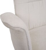 thumbnail of 6er-Set Esszimmerstuhl HWC-N99, drehbar Armlehne Auto-Return, Stoff/Textil Chenille (340g/m²) Öko-Tex ~ creme