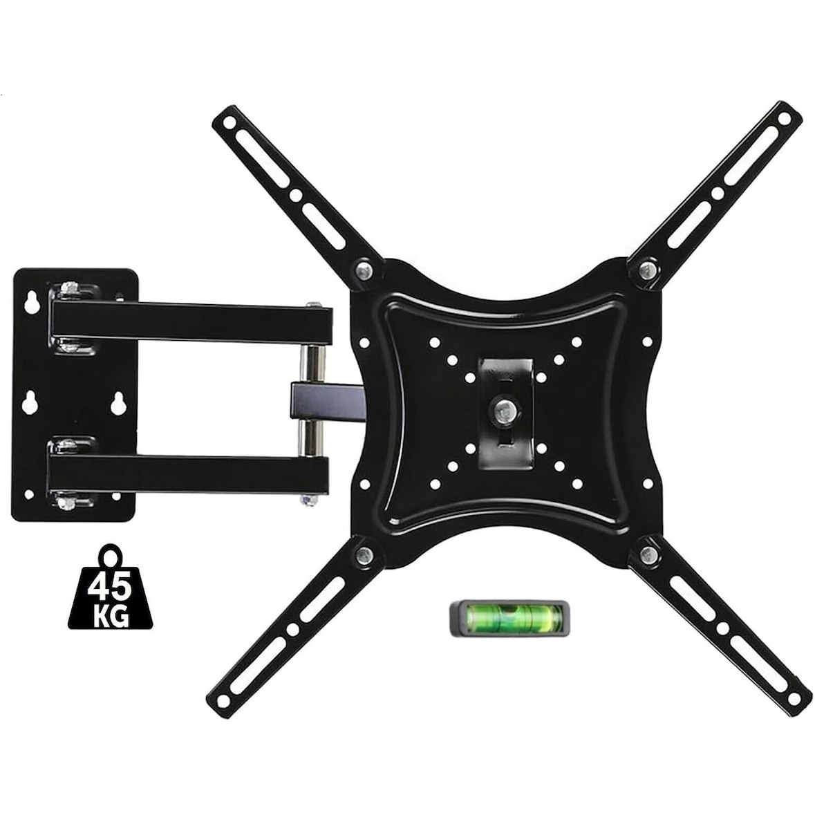Soporte de Pared para Televisor TV 14" a 60" Pulgadas Giratorio, 45 kg, VESA 60x60mm hasta 400x400mm
