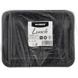 thumbnail of 20 lots de 20 Barquettes menu, PP sans compartiments 4,5 cm x 22,7 cm x 17,8 cm noir