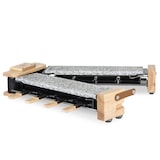 thumbnail of Raclette WOD362 Hkoenig con base giratoria 180°, placas de piedra y diseño en madera natural, 1400 W