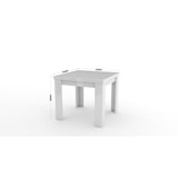 thumbnail of Dmora Ausziehbarer Esstisch Otto, Hilfsküchenkonsole, ausziehbarer Tisch, 100 % Made in Italy, cm 90x90h75, glänzend weiß