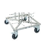 thumbnail of METRO Professional Verrijdbare bordenwagen GPRT1000, roestvrij staal, 65,5 x 65,5 x 160,5 cm, 80 borden, zilver