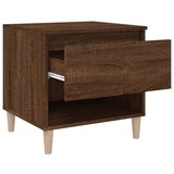 thumbnail of Table de chevet Chêne brun 50x46x50 cm Bois d'ingénierie – Modèle Lyrique Nuit