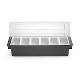 thumbnail of Caixa de ingredientes - 6 compartimentos em ABS preto - HENDI