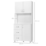 thumbnail of HOMCOM Armário de Armazenamento Cozinha Alto 80x39,5x183,5cm Branco