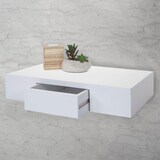 thumbnail of Wandregal Ilse | HxBxT 8x40x25cm | Regal Hängeregal mit Schublade | 40cm | Weiß