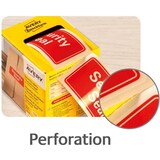 thumbnail of Sicherheitssiegel Security Seal 38x20 mm rot VE=6x200 Stück