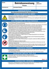 thumbnail of Dreifke® Maschinenbetriebsanweisung Pressen, Kunststoff, 210x297mm, ASR A1.3, DIN EN ISO 7010
