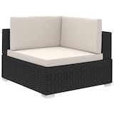 thumbnail of vidaXL 6-tlg. Garten-Lounge-Set mit Auflagen Poly Rattan Schwarz