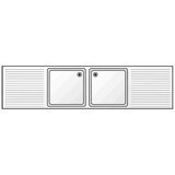 thumbnail of Fregadero gama 600 Mod. FI-256/22 2 escurridores a derecha e izquierda Edenox