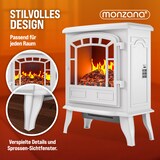 thumbnail of MONZANA® Elektro-Kamin mit Heizung und Kaminfeuer-Effekt 2000W weiß