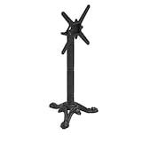 thumbnail of Table ronde 60 cm inclinable marbre noir/doré et pied noir