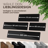 thumbnail of CASARIA® 3x Wandregal 50cm Holz Hochglanz Schwarz Regal