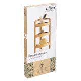 thumbnail of FIVE  Estantería esquinera de bambú 3 niveles