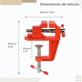 thumbnail of Tornillos de banco, Mini prensa de mesa, de acero macizo abrazaderas de precisión