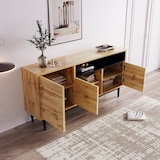 thumbnail of Merax Sideboard im Landhausstil mit Metallfüße, Anrichte aus Holz mit verstellbaren Einlegböden, Kommode, B:160cm