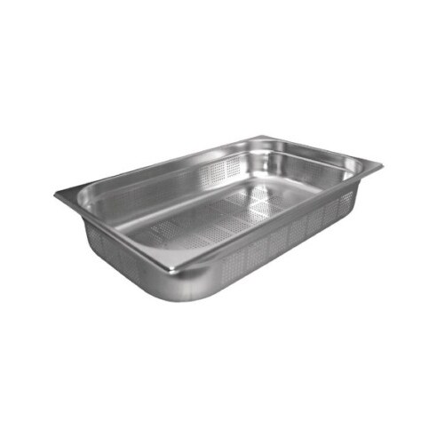 Tabuleiro Gastro perfurado em aço inoxidável GN 1/1 - 65 mm - Vogue. Vogue