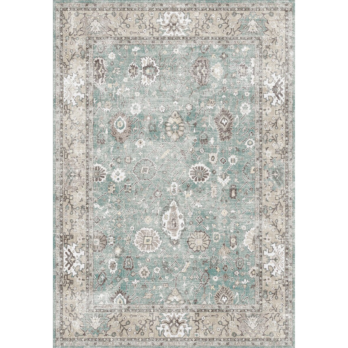 Zuleo Bedruckter 160x230 Teppich Chenille-Druck Maschinell Hergestellt