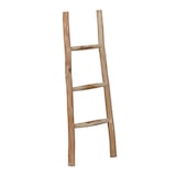 thumbnail of Relaxdays Dekoleiter, 90 cm hoch, Holzleiter Garten, 3 Sprossen, Kastanie, Handarbeit, Handtuch- & Kleiderleiter, natur