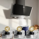 thumbnail of CIARRA A++ Reeks motorkap 60 cm 350 m³/h luchtrecirculatie afvoerlucht VM6736CB