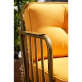 thumbnail of METRO Professional Set de terrasse HONEY, 3 pièces, acier/polyester, 2 fauteuils, 1 table,  or/jaune