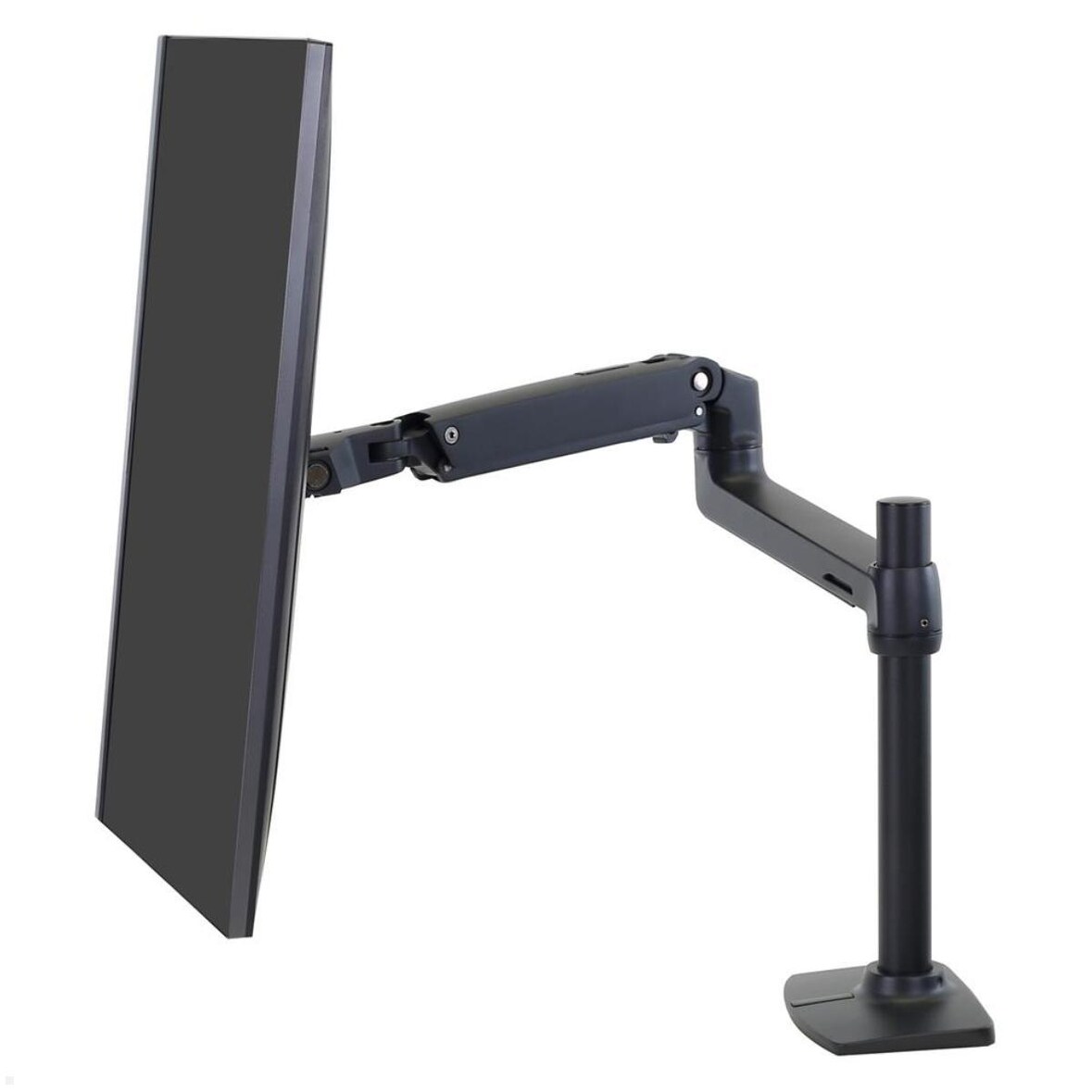 Ergotron LX Arm Monitor Halterung mit hoher Säule und Tischklemme (45-537-224), schwarz
