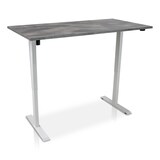 thumbnail of Zit-sta bureau elektrisch verstelbaar - MRC EASY 120 x 80 cm | frame wit – blad betonlook