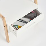 thumbnail of Stapelregal m. Schublade, Holz/MDF, weiß 40,5x30,5x32,5