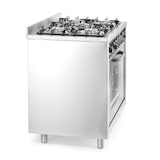 thumbnail of HENDI Gasherd - 5 Kochfelder mit Elektroofen, Kitchen Line, Silber, 230V/2900W, 14,3kW, 900x653x(H)900mm