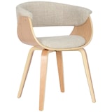 thumbnail of Set di 2 sedie da pranzo Bruce in tessuto Natura/crema