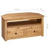 thumbnail of vidaXL TV-Eckschrank 93 x 49 x 49 cm Massivholz Panama-Kiefer