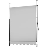 thumbnail of Klemmmarkise mit Handkurbel, höhenverstellbar - 150 x 180 cm, hellgrau