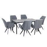 thumbnail of Tarrington House Mesa de exterior Kiava, alumínio/vidro, 160 x 100 cm, retangular, cinzento