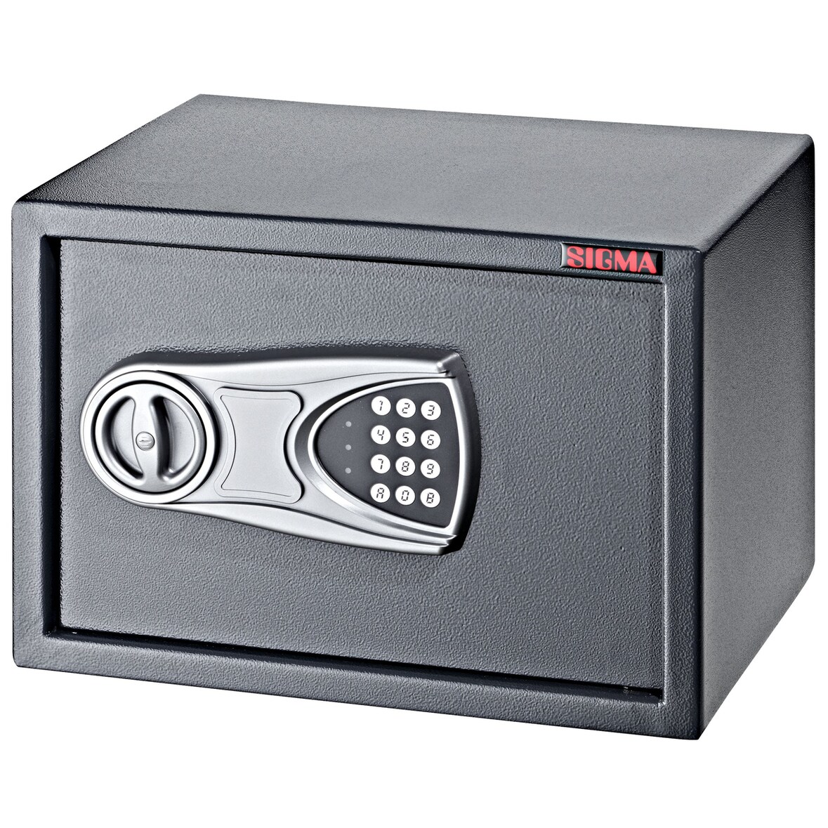 SIGMA Cassaforte elettronica, KSF 3525, 25 x 35 x 25 cm, grigio