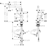 thumbnail of Hansgrohe Talis M54 Einhebel-Küchenmischer 270, Niederdruck, Mattschwarz