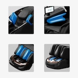 thumbnail of Luxus 4D Ganzkörper Massagesessel mit intelligenter SL-Schiene, Wärmetherapie, Bluetooth & Tiefenmassage Schwarz L155xB76xH116cm /GH-G6Hei/